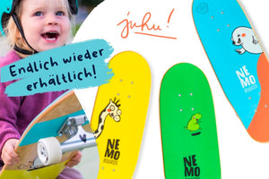 Softgrip Kinderskateboards von Nemo Boards