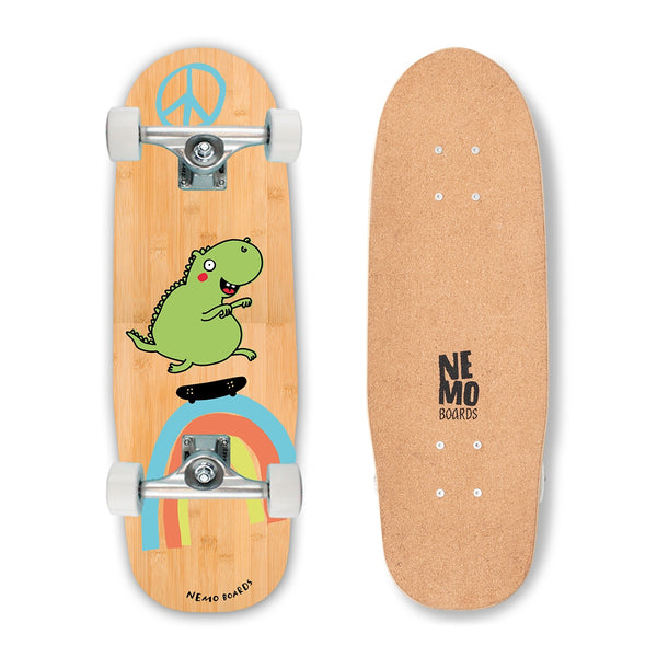 Cork Softgrip® Kids Skateboard „Dino“